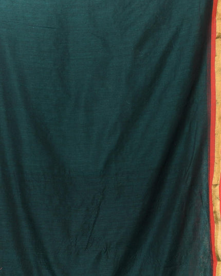 dB DESH BIDESH Women`s Mul Cotton Sarees Soft Zari Fancy Roshni Latest, Design Party, Wear Cotton Silk Saree For Woman With Blouse Piece (Green Golden)