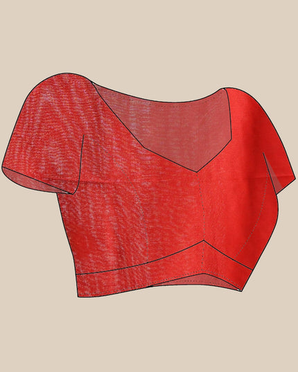 dB DESH BIDESH Women`s Mul Cotton Sarees Soft Fancy Phoolpari Latest, Design Party, Wear Cotton New Linen Saree For Woman With Blouse Piece (Red)