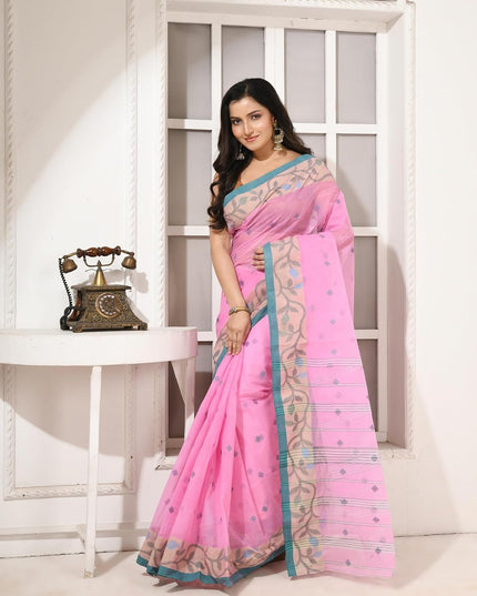 dB DESH BIDESH Women`s Cotton Saree For Woman Nakshi Lata latest, sarees Design Sari For Women Cotton Tant Sarees For Women Handloom Saree For Woman Without Blouse Piece