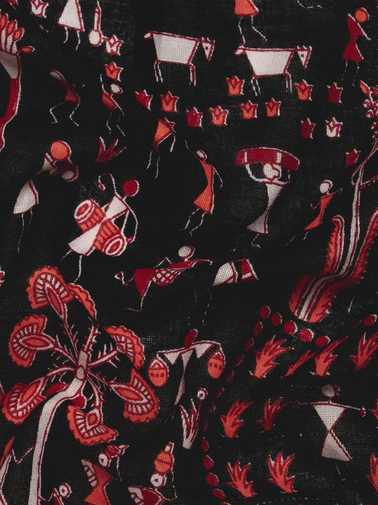 DESH BIDESH Handloom Woven Pure Cotton Taant Saree for Festive Occasions