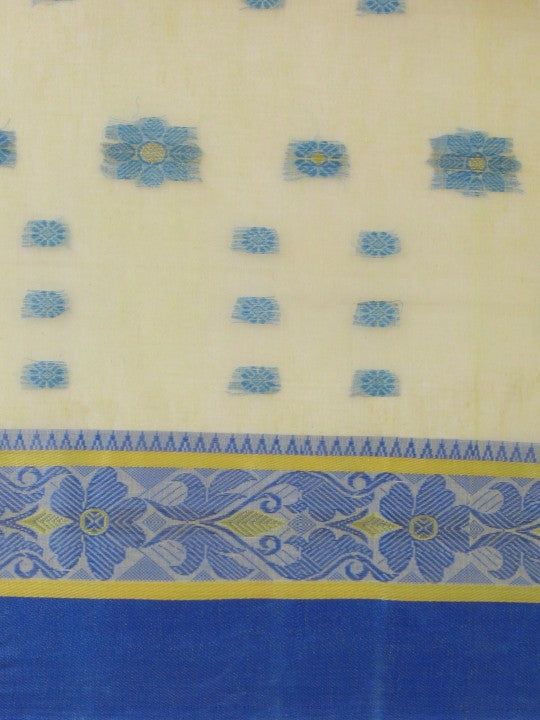 DESH BIDESH Woven Design Pure Cotton Taant Saree
