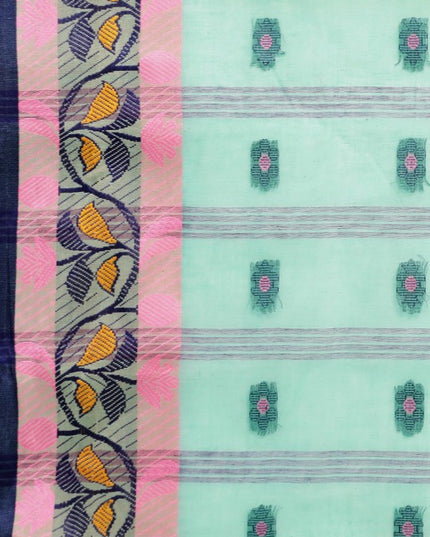 DESH BIDESH Ethnic Motifs Pure Cotton Taant Saree