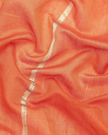 DESH BIDESH Ghicha Striped Cotton Silk Saree
