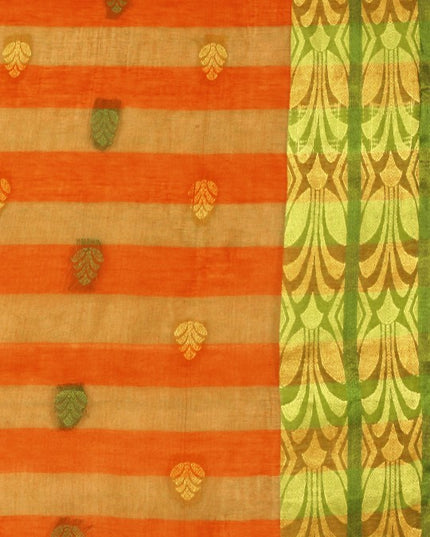 DESH BIDESH Woven Design Pure Cotton Taant Saree