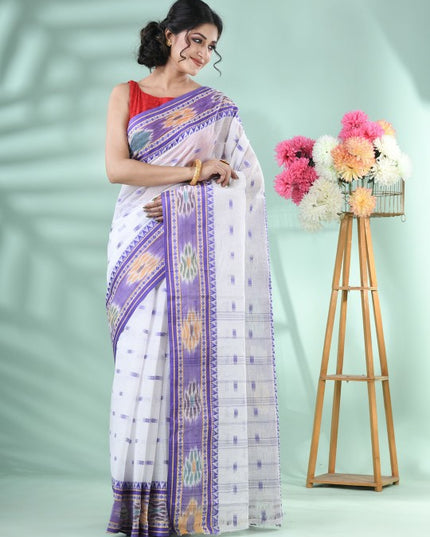 DESH BIDESH Women's Woven Design Pure Cotton Saree - Elegant Ethnic Wear