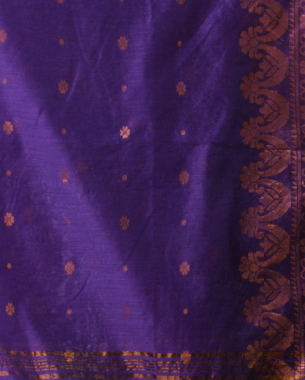Women cotton silk tant handloom saree mysore party, wear sarees latest, design wedding, kanjivaram georgette chiffon saree soft silk cotton Senzia design sarees for women (Lavender)