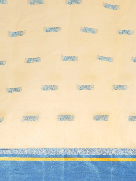 DESH BIDESH Ethnic Motifs Pure Cotton Taant Saree