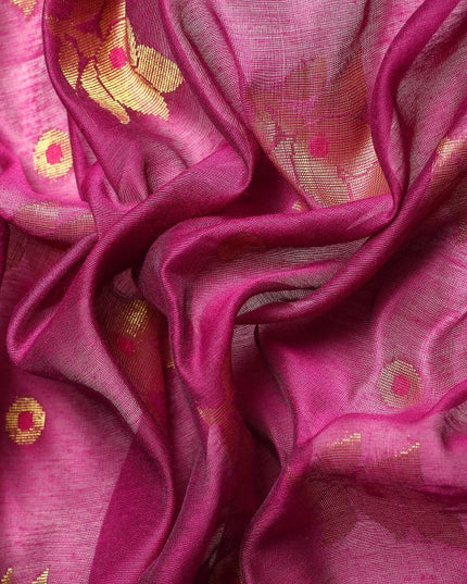 DESH BIDESH Ethnic Motifs Zari Taant Saree