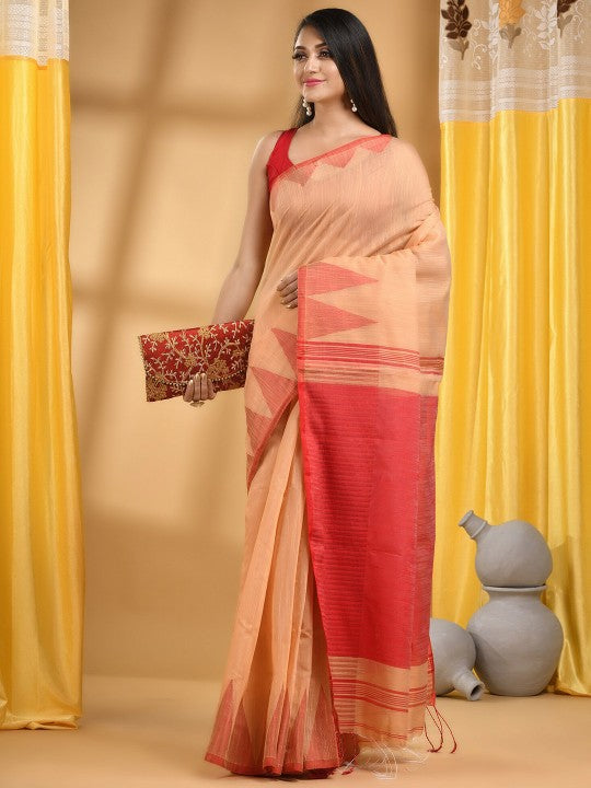 DESH BIDESH Pure Cotton Khadi Saree