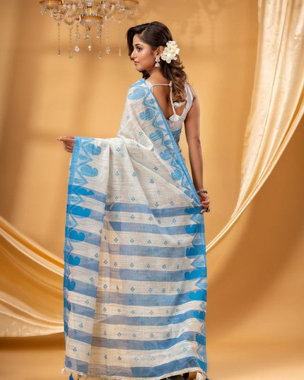 Paisley Woven Design Pure Cotton TaantSaree