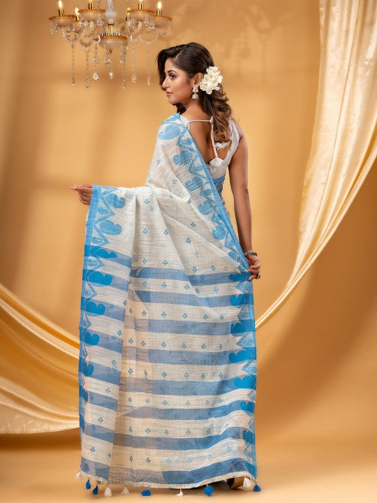 Paisley Woven Design Pure Cotton TaantSaree