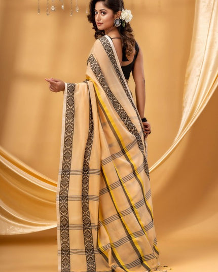 Ethnic Motifs Printed Pure Cotton Taant Saree