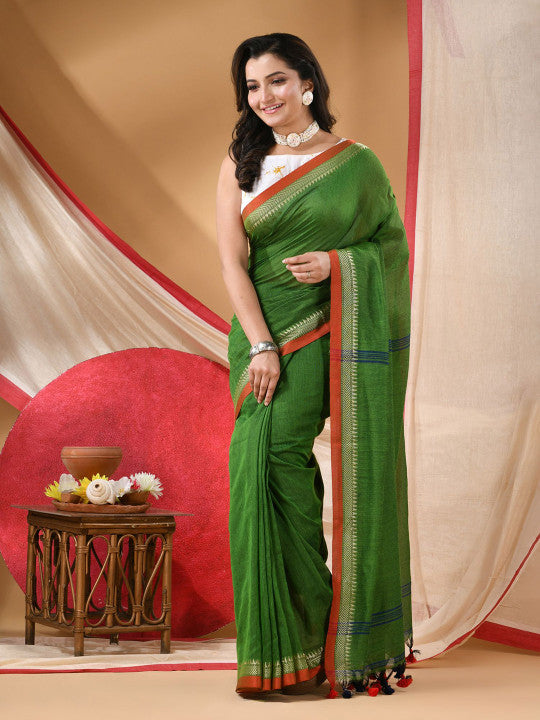DESH BIDESH Pure Cotton Handloom Saree