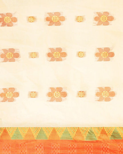 DESH BIDESH Ethnic Motifs Pure Cotton Taant Saree