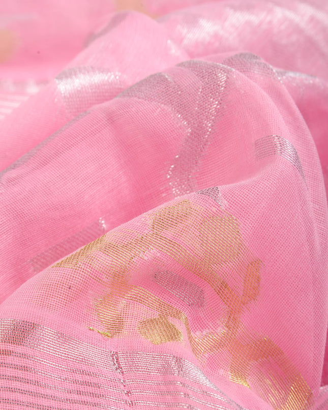 dB DESH BIDESH Women's Soft Cotton Silk Jamdani Sarees For Women for Party, Wear Linen Silk Saree Zarikatha Design Cotton saree for woman Without Blouse piece (Baby Pink)
