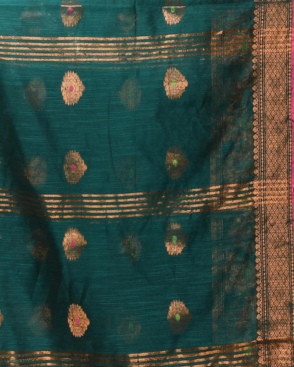 dB DESH BIDESH Women`s Pure Soft Silk Kanjivaram Kanchipuram Silk Saree With Varnikha Party, Wear Design With Blouse Piece For Wedding