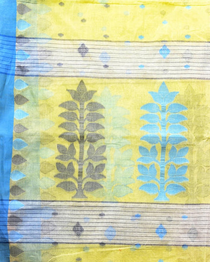 dB DESH BIDESH Women Traditional Bengal Handloom Cotton Tant Saree For Women Forest Design Border | Pure Cotton Saree For Woman Latest, Design Sarees For Women Without Blouse Piece
