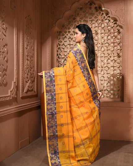 dB DESH BIDESH Women's Traditional Cotton Saree For Woman Charukatha latest, Design Sari For Women Cotton Silk Tant Handloom Bengali Cotton Sarees For Women Without Blouse piece