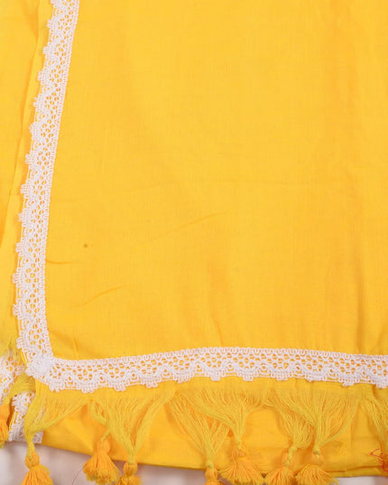 dB DESH BIDESH Women's Soft Cotton Saree For Woman Linen Cotton Komolika Fancy Lace Border Saree with Blouse | Saree For Womens