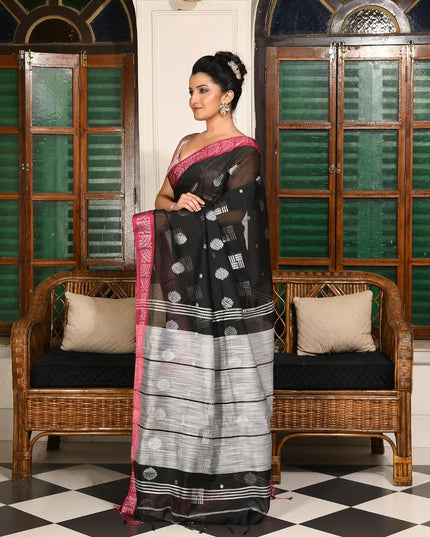 dB DESH BIDESH Women`s Cotton Silk Saree with Copper Zari Woven Mayurpankhi Design Soft Kanjivaram Cotton Silk Saree With Blouse Piece | Sari for women