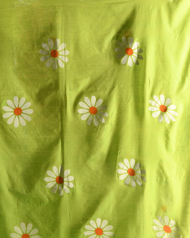 dB DESH BIDESH Women`s Mul Cotton Sarees Soft Fancy Phoolpari Latest, Design Party, Wear Cotton New Linen Saree For Woman With Blouse Piece (Green)