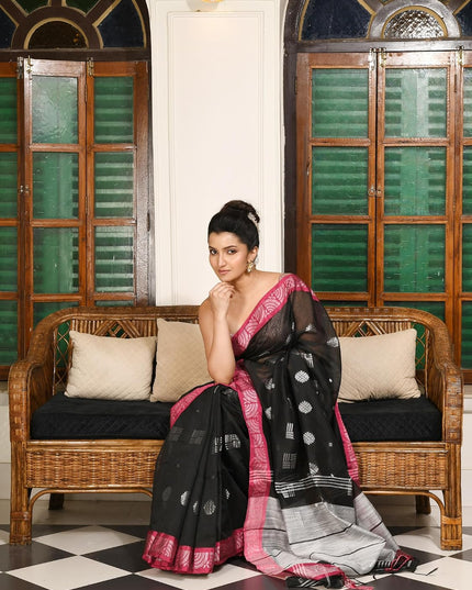 dB DESH BIDESH Women`s Cotton Silk Saree with Copper Zari Woven Mayurpankhi Design Soft Kanjivaram Cotton Silk Saree With Blouse Piece | Sari for women