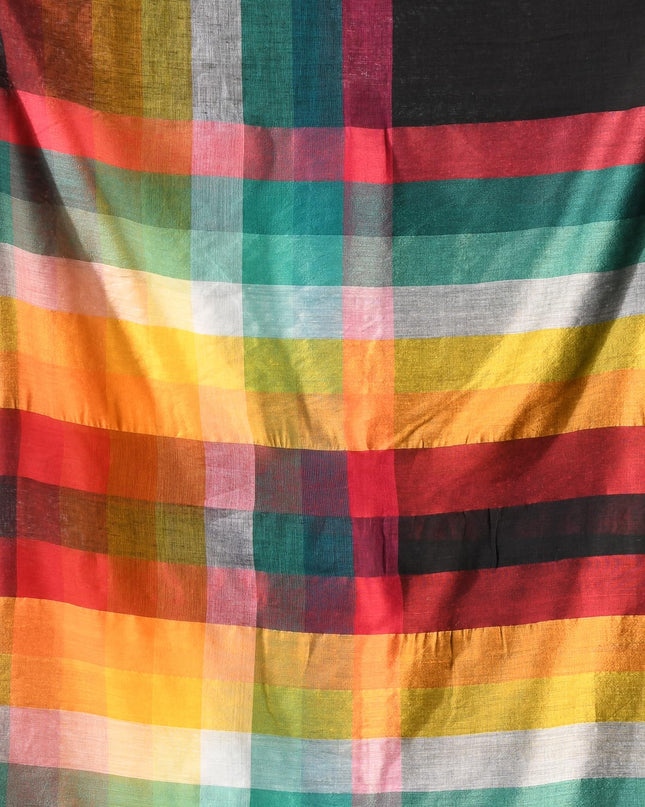 dB DESH BIDESH Women`s Cotton Saree For Woman Festival Royal Rainbow Design Soft Mul Cotton Sarees for Women With Blouse Piece