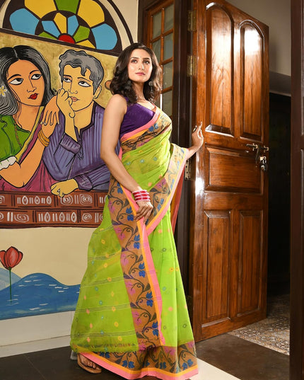 dB DESH BIDESH Cotton Saree For Woman Jorapata Design Border Sari for women Cotton | Pure Cotton Saree For Women Latest, Design Tant Saree For Woman Without Blouse Piece