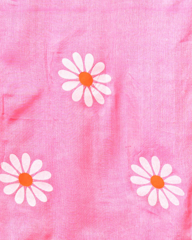 dB DESH BIDESH Women`s Mul Cotton Sarees Soft Fancy Phoolpari Latest, Design Party, Wear Cotton New Linen Saree For Woman With Blouse Piece (Baby Pink)