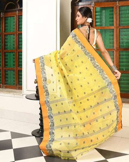 dB DESH BIDESH Women`s Cotton Saree For Woman Paan Pallav latest, sarees Design Sari For Women Cotton Tant Sarees For Women Handloom Saree For Woman Without Blouse Piece