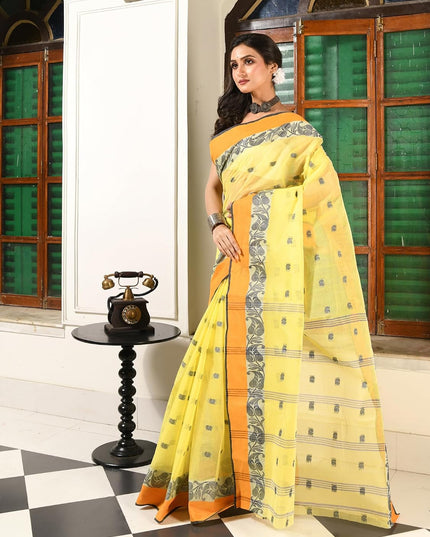 dB DESH BIDESH Women`s Cotton Saree For Woman Paan Pallav latest, sarees Design Sari For Women Cotton Tant Sarees For Women Handloom Saree For Woman Without Blouse Piece