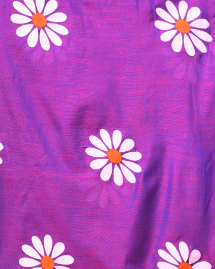 dB DESH BIDESH Women`s Mul Cotton Sarees Soft Fancy Phoolpari Latest, Design Party, Wear Cotton New Linen Saree For Woman With Blouse Piece (Purple)