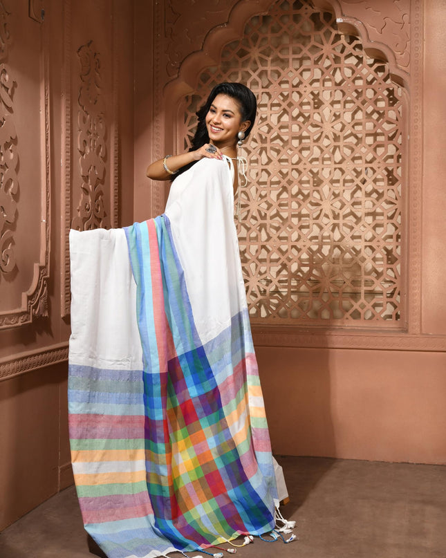 dB DESH BIDESH Women`s Cotton Sarees For Woman Latest, CandyPop Design Soft Mul Cotton office Wear Sarees For Women With Blouse Piece