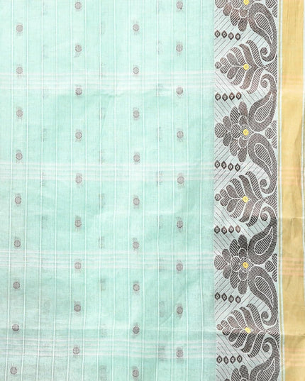 dB DESH BIDESH Cotton Saree For Woman Karupallav Design Border Traditional Tant Handloom Cotton Saree For Women Latest, Design Daily Wear Sari for Women Without Blouse Piece
