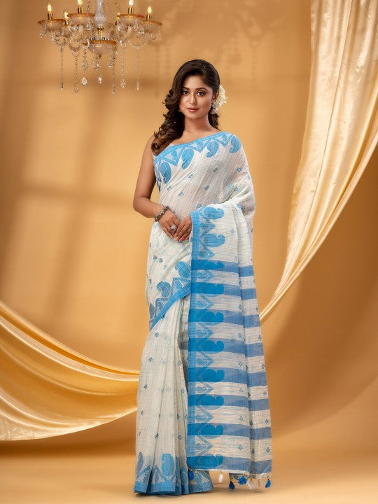 Paisley Woven Design Pure Cotton TaantSaree