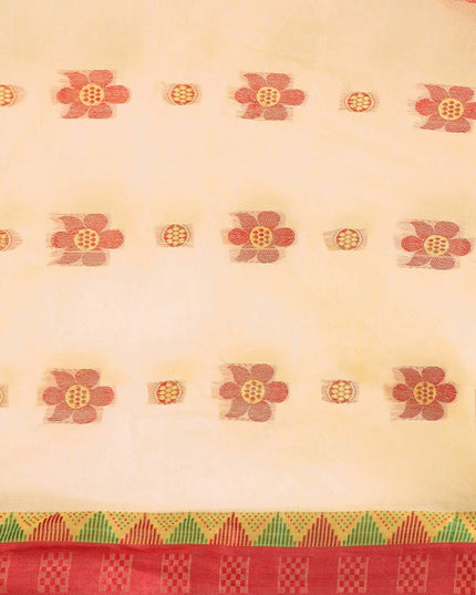 DESH BIDESH Ethnic Motifs Pure Cotton Taant Saree