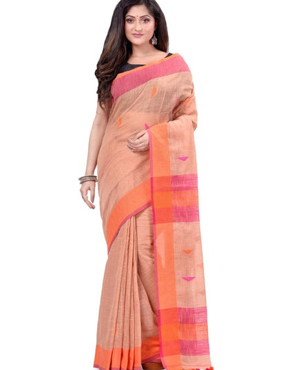Woven Design Pure Cotton Traditional Taant Saree