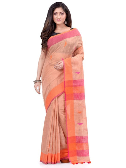 Woven Design Pure Cotton Traditional Taant Saree