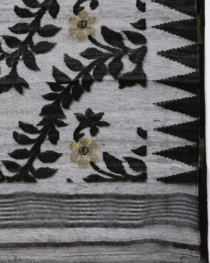 DESH BIDESH Floral Pure Cotton Taant Saree