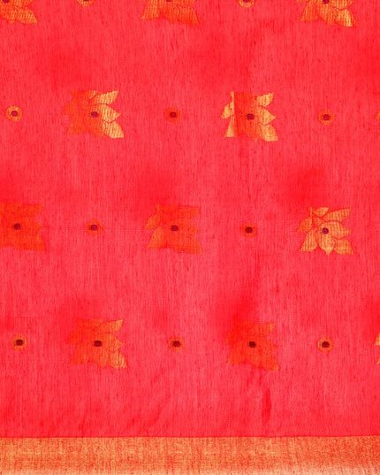 DESH BIDESH Ethnic Motifs Zari Taant Saree