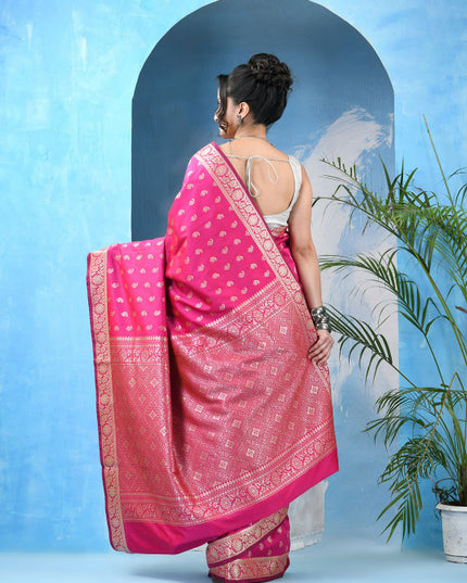 DESH BIDESH Woven Design Zari Kanjeevaram Saree