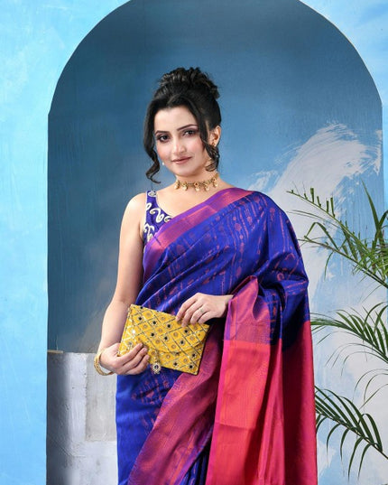 DESH BIDESH Woven Design Zari Kanjeevaram Saree