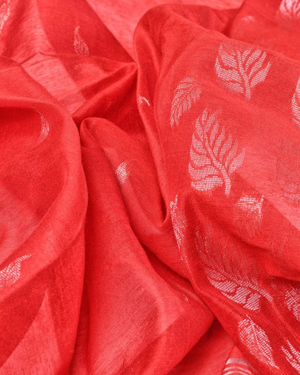 DESH BIDESH Ethnic Motifs Woven Design Zari Silk Cotton Ready To Wear Taant Saree