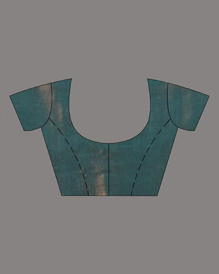 Exquisite Green and Gold Embellished Tissue Taant Saree for Women