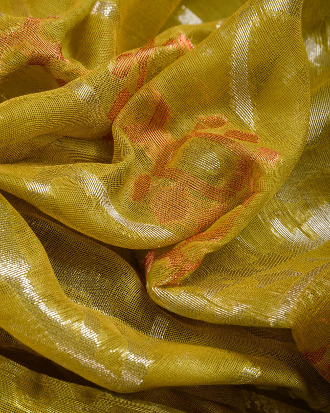 dB DESH BIDESH Women's Soft Cotton Silk Jamdani Sarees For Women for Party, Wear Linen Silk Saree Zarikatha Design Cotton saree for woman Without Blouse piece (Olive)