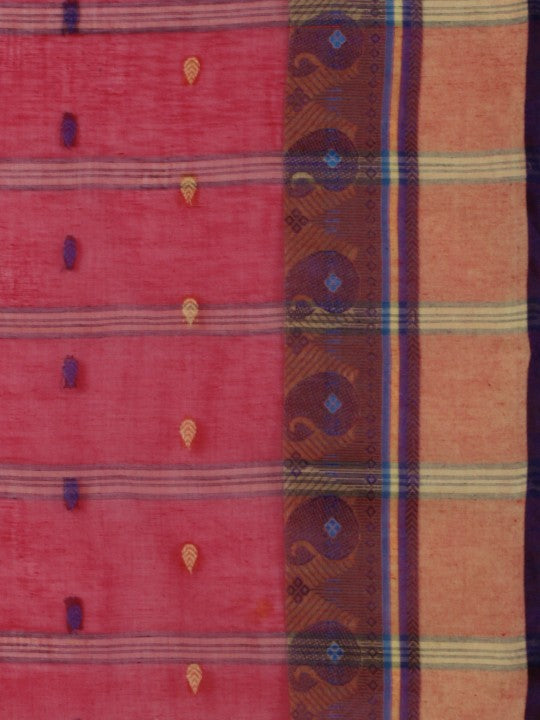 DESH BIDESH Woven Design Pure Cotton Taant Saree