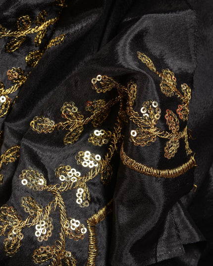 dB DESH BIDESH Women's Satin Silk Embroidery Work Saree with Designer Border for Festive and Traditional Ethnic Drape Saree Party, Wear Soft Silk Butterfly Shokhi Design Sarees