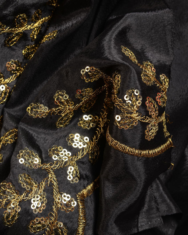 dB DESH BIDESH Women's Satin Silk Embroidery Work Saree with Designer Border for Festive and Traditional Ethnic Drape Saree Party, Wear Soft Silk Butterfly Shokhi Design Sarees