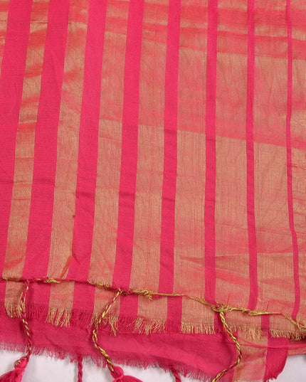 dB DESH BIDESH Women`s Silk Party, Wear Saree for woman latest, design Raatrani Fancy Style Soft Cotton Silk Gold Zari Sarees With Blouse Piece | Women Saree