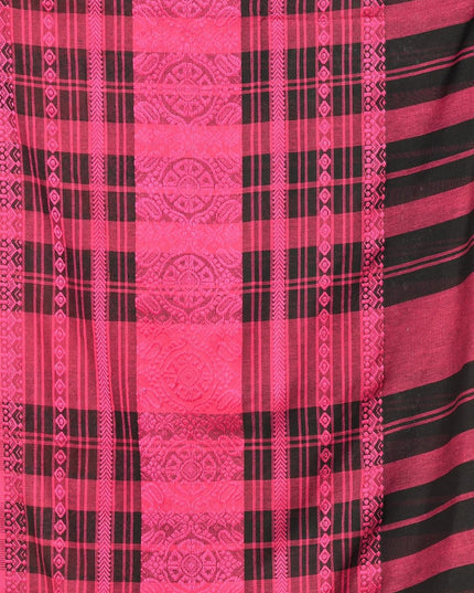 dB DESH BIDESH Women`s Cotton Linen Sarees For Women Nakshipar Design Bengal Handloom Mulmul Cotton Saree for women with unstitched Blouse Piece